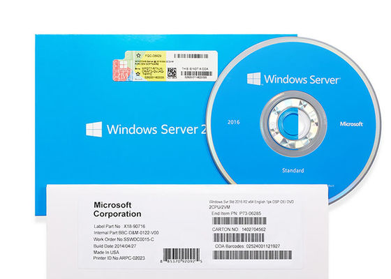 Versions-Software-Schlüsselsystem DVD Windows Server 2016 mehrsprachiges